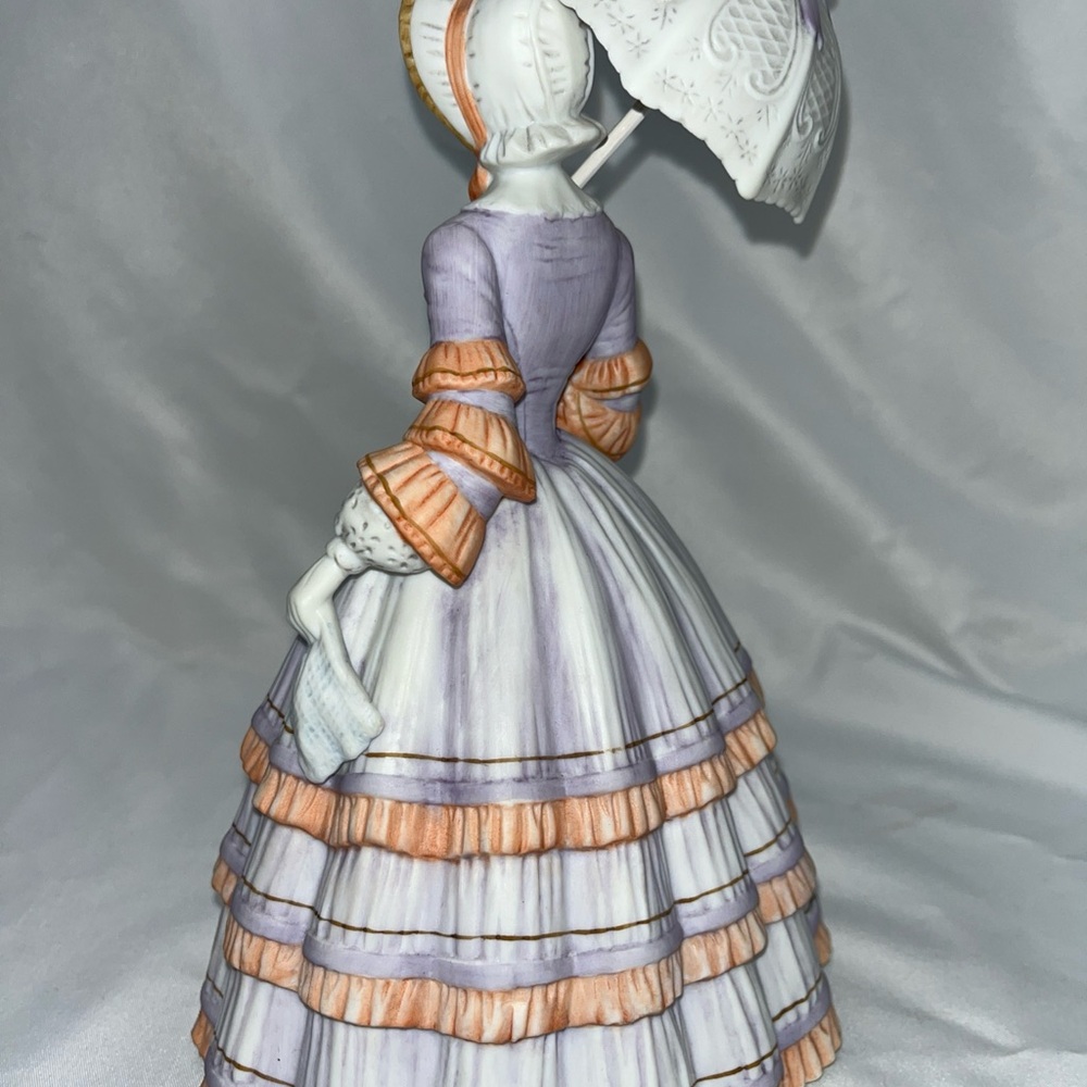 LENOX "Springtime Promenade" 9" Fine Porcelain Figurine Woman with Parasol - Picture 3 of 14